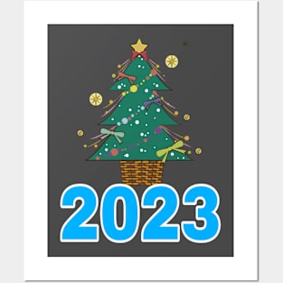 Christmas tree 2023 T-Shirt Posters and Art